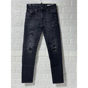 AMERICAN EAGLE AIRFLEX + Skinny Bold Black Jeans Women's Size 28/30